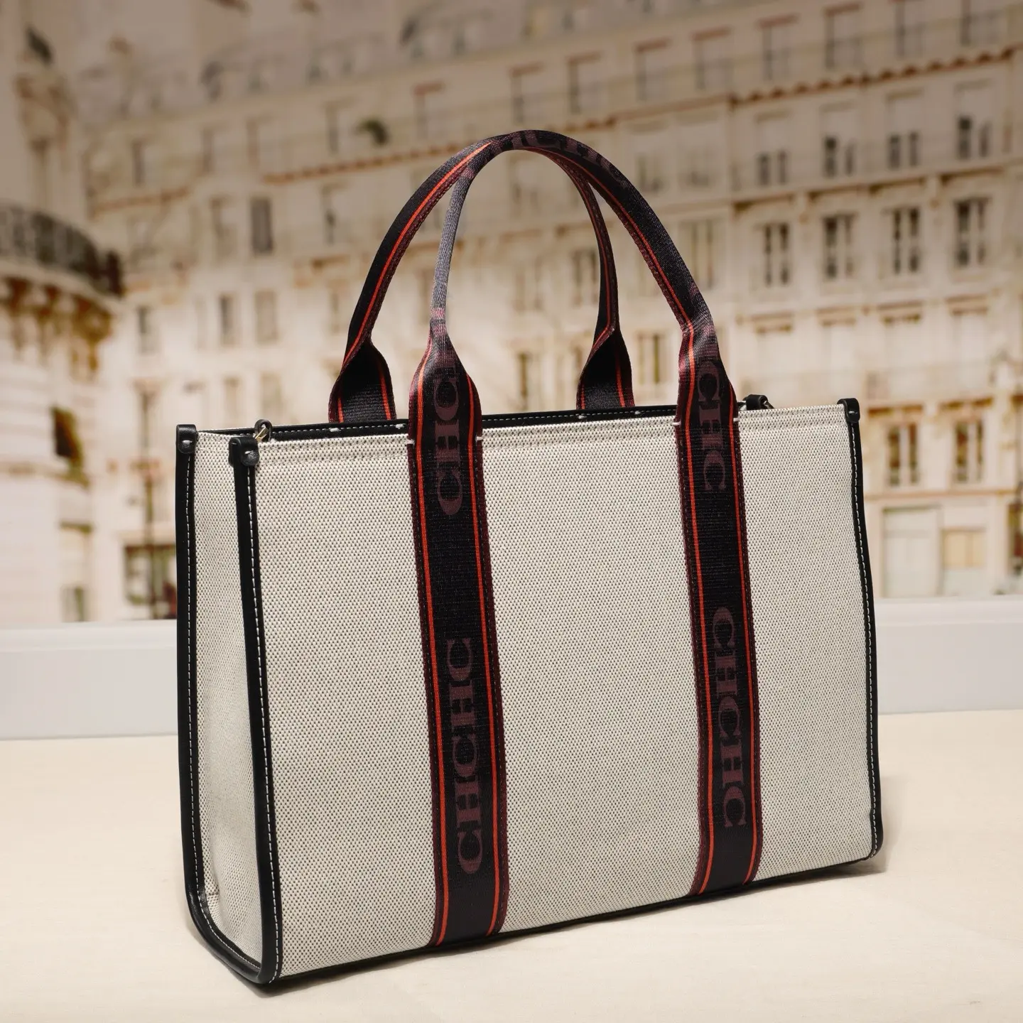 CH Fashion Canvas Tote Bag Simple Classic Style Design Large Capacity 2025 New Multifunctional Women's Shoulder Bag