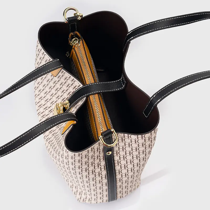 CH Women's Bag Shoulder Bag Elegant Light Luxury Practical With Bags Pure Color Simple Large Capacity Casual Resistant Brand
