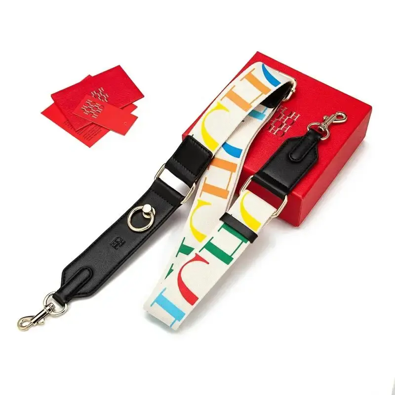 CH Women's Portable Shoulder Strap Fashion Luxury Brand Retro Classic Jacquard Texture Luggage Accessories Luggage Accessories