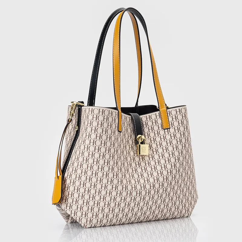 CH Women's Bag Shoulder Bag Elegant Light Luxury Practical With Bags Pure Color Simple Large Capacity Casual Resistant Brand
