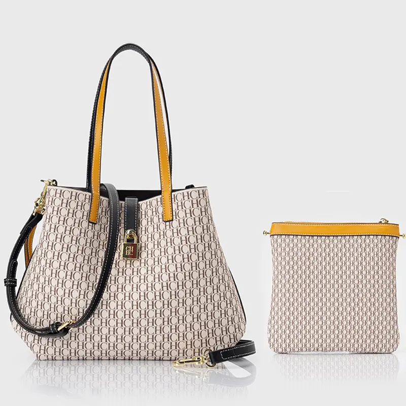 CH Women's Bag Shoulder Bag Elegant Light Luxury Practical With Bags Pure Color Simple Large Capacity Casual Resistant Brand