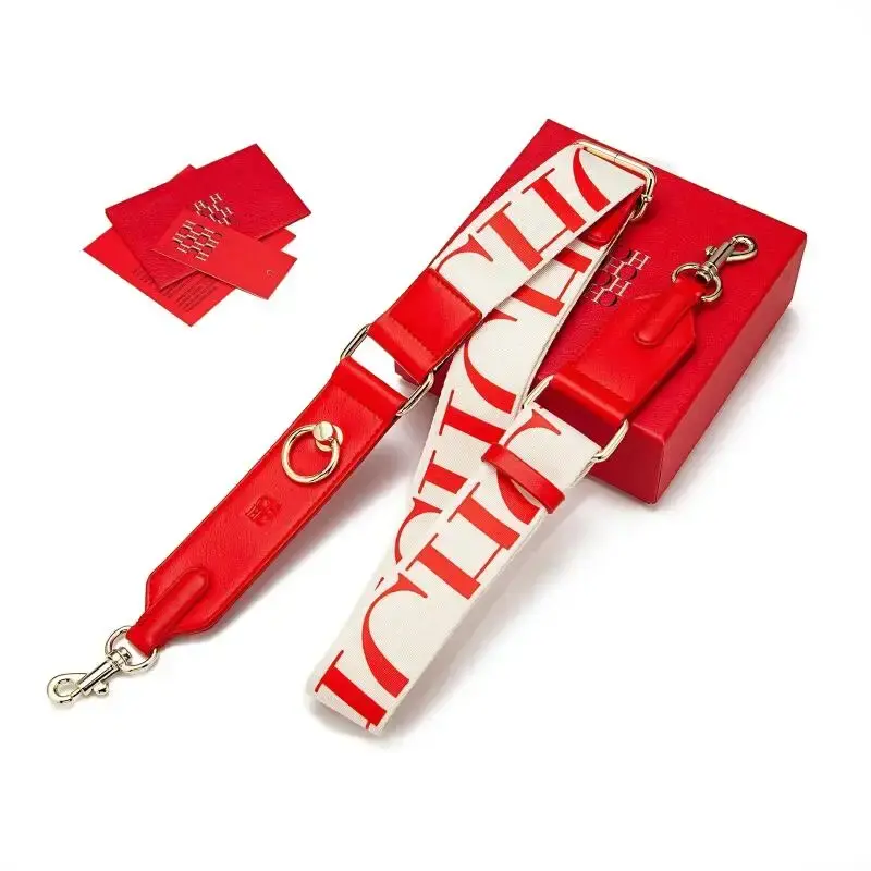 CH Women's Portable Shoulder Strap Fashion Luxury Brand Retro Classic Jacquard Texture Luggage Accessories Luggage Accessories