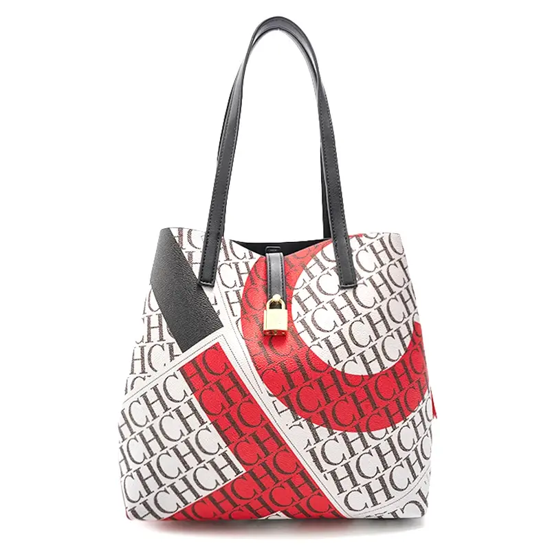 CH Fashion Versatile Crossbody Bag Simple Style Ladies Tote Bag Large Capacity Letter Printed Design Single Bag Portable Bag