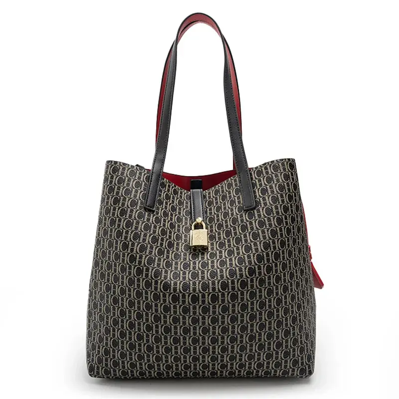 CH Fashion Versatile Crossbody Bag Simple Style Ladies Tote Bag Large Capacity Letter Printed Design Single Bag Portable Bag