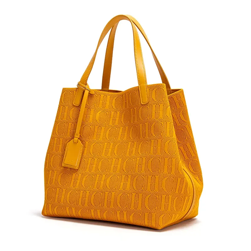 CH Handmade Large Capacity Women's Shoulder Bag Ladies Handbag Fashion Classic New Solid Color High-quality Temperament
