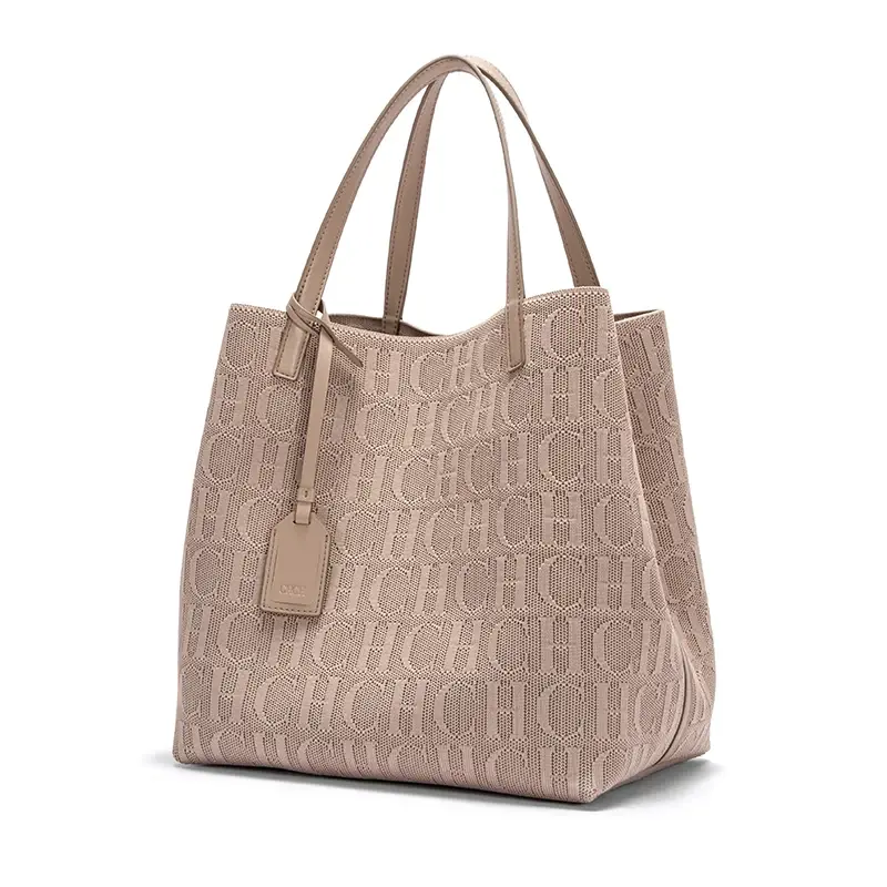 CH Handmade Large Capacity Women's Shoulder Bag Ladies Handbag Fashion Classic New Solid Color High-quality Temperament