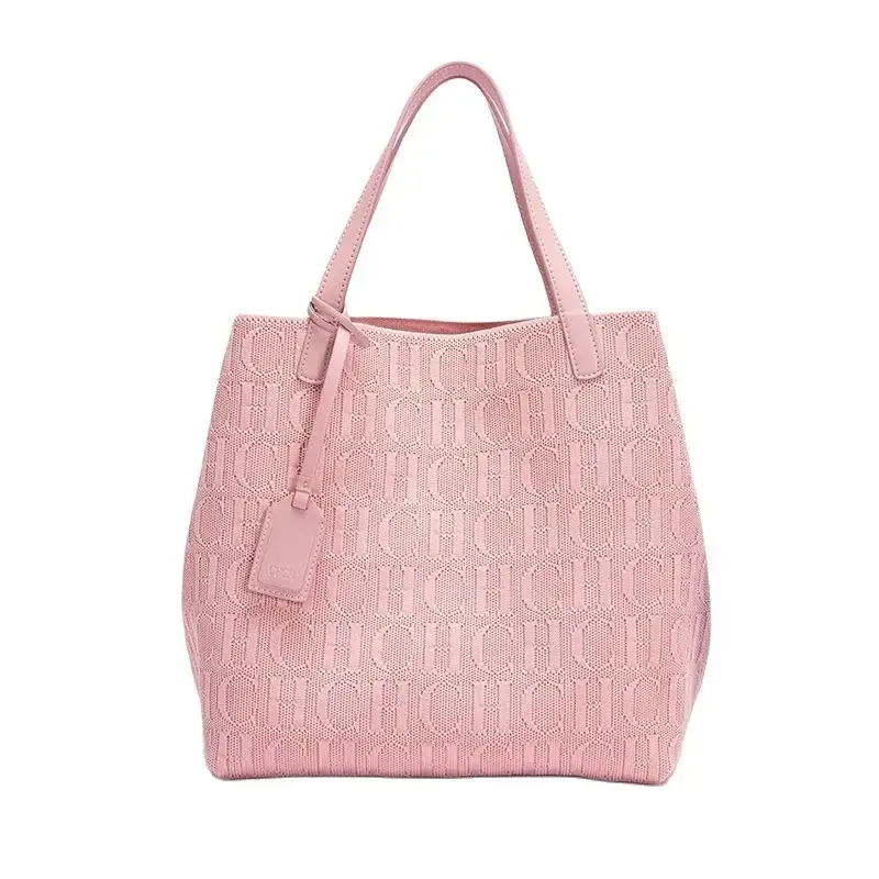 CH Handmade Large Capacity Women's Shoulder Bag Ladies Handbag Fashion Classic New Solid Color High-quality Temperament
