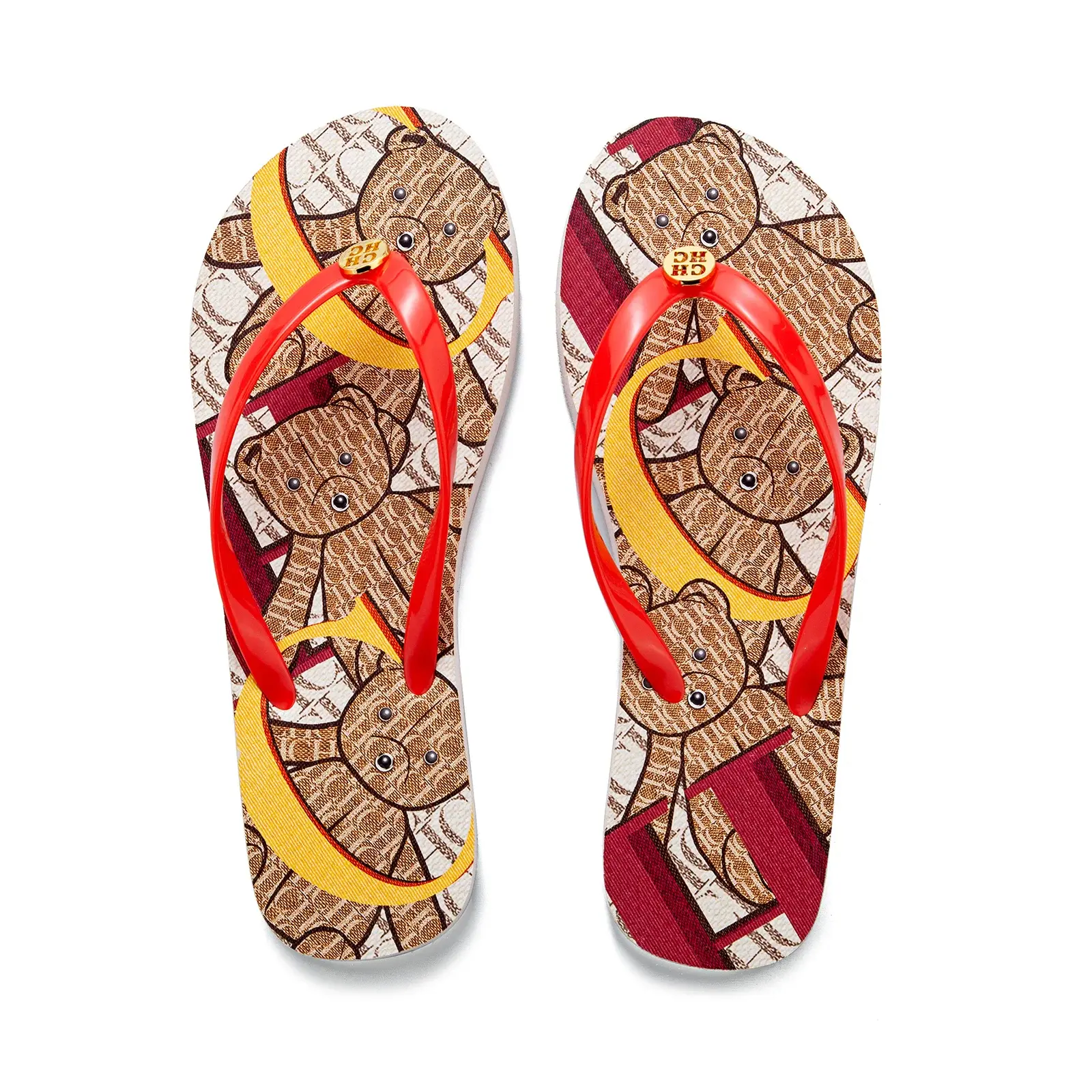 CH Women's Slippers High Quality Wearable Flip Flops Versatile Solid Colours Premium Feeling Design Niche Fashion Slippers