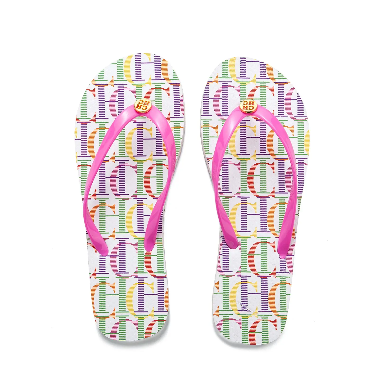 CH Women's Slippers High Quality Wearable Flip Flops Versatile Solid Colours Premium Feeling Design Niche Fashion Slippers