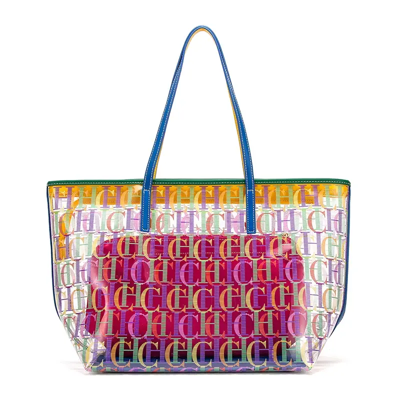CH 2025 Summer New Classic Women's Tote Bag Brand Monogram Print Minimalist Design Style Women's Commuter Tote Bag