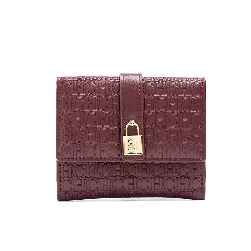 CH Fashion Versatile Letter Print Design Wallet Premium Feeling Wallet High Quality Standard Wallet Ladies Temperament Style Car