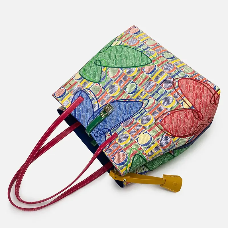 CH Letter Printing Design Shoulder Bag Large Capacity Women's Crossbody Bag Premium Feeling Versatile Ladies Handbag Fashion