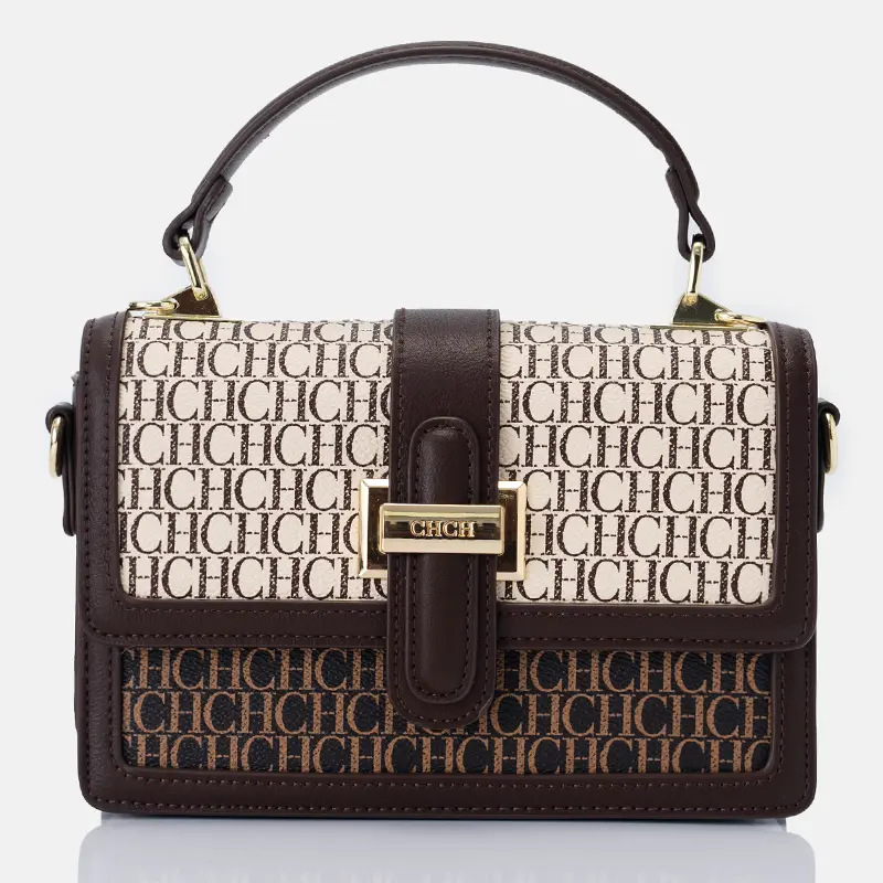 CH High Quality Hardware Fashion Flap Light Luxury Brand Designer Tote 2025 New Letter Print Buckle Women's Crossbody Bag