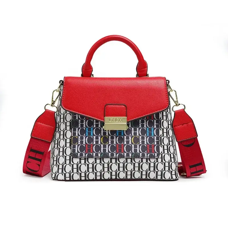 CH Niche Design Fashion Crossbody Bag Temperament Women's Shoulder Bag Alphabet Print Everyday Commute Classic Women's Tote