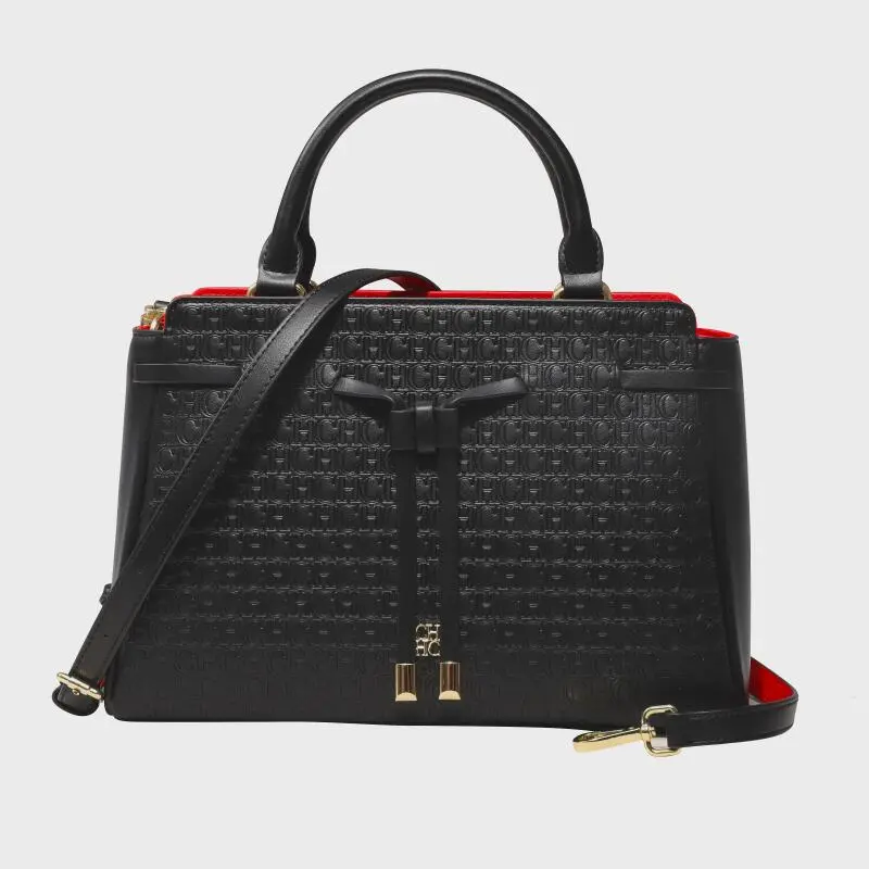 CH Simple Style Versatile Zipper Design Women's Tote Bag Brand Monogram Print Large Capacity Tote Bag