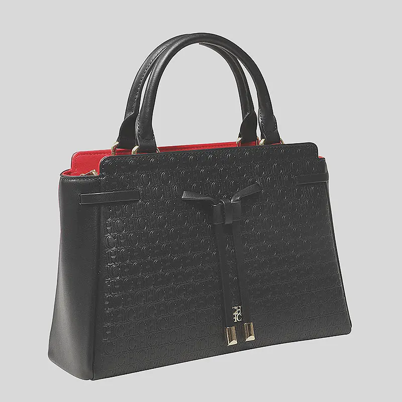 CH Simple Style Versatile Zipper Design Women's Tote Bag Brand Monogram Print Large Capacity Tote Bag