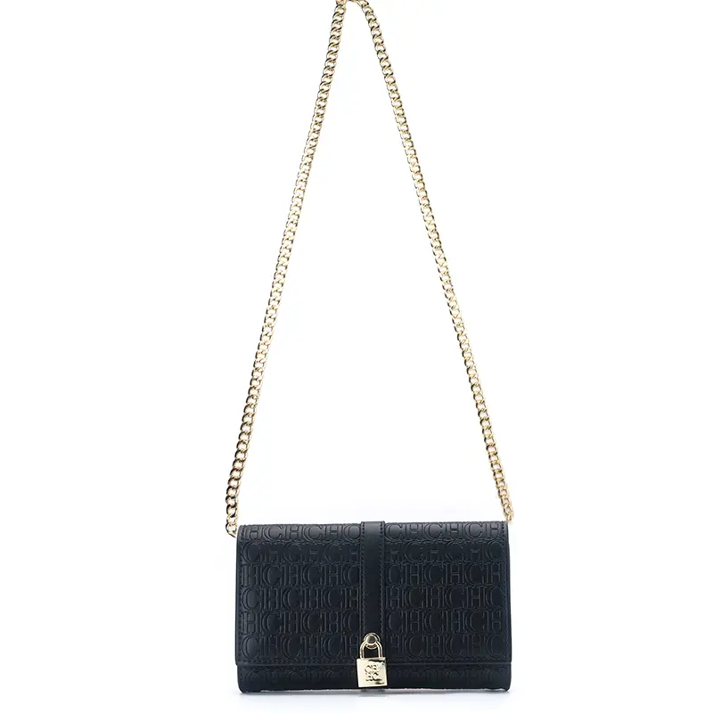 CH Fashion Letter Print Chain Bag With Lock Design High Quality PU Material Women's New Style Shoulder Bag 2025