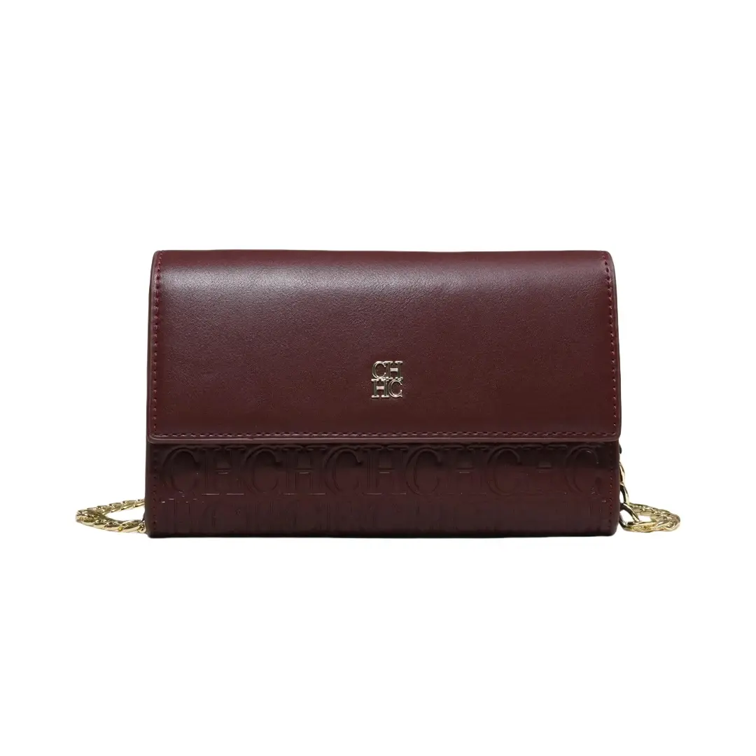 CH Women's Crossbody Bag Exquisite Light Luxury Design Fashion Letters Brand Logo Solid Color Women's Crossbody Bag