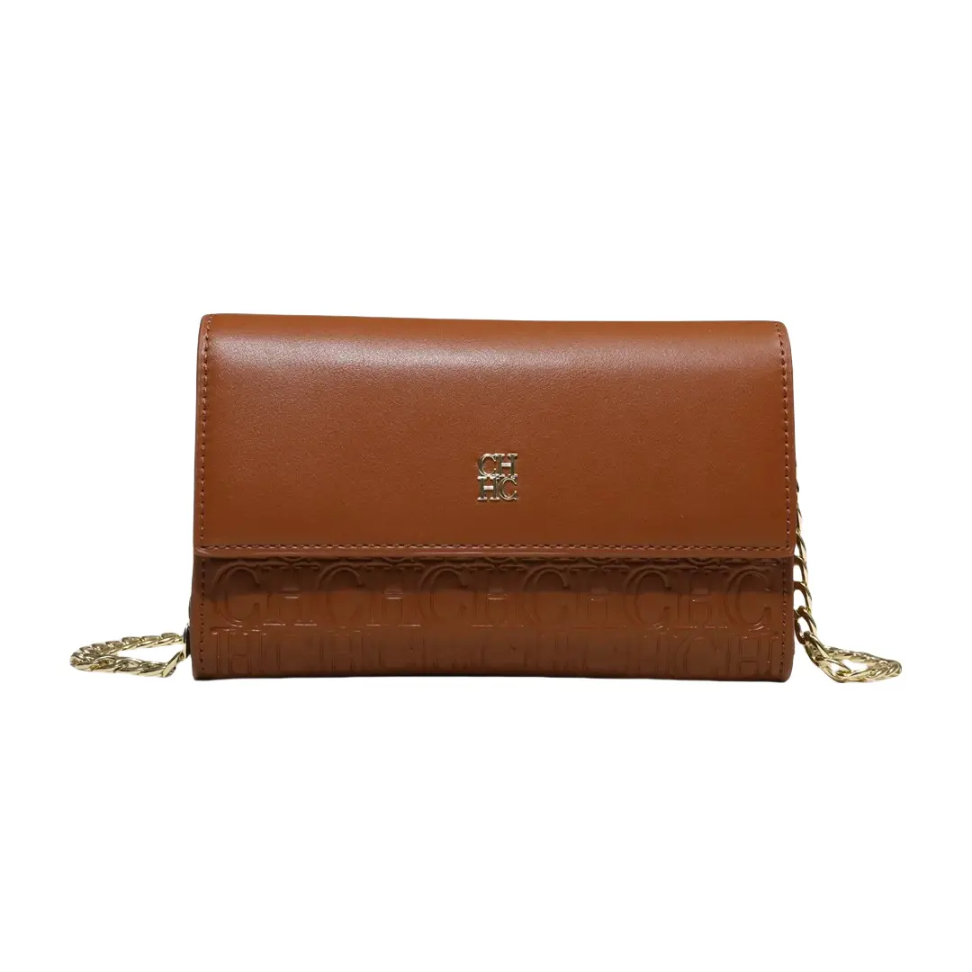 CH Women's Crossbody Bag Exquisite Light Luxury Design Fashion Letters Brand Logo Solid Color Women's Crossbody Bag