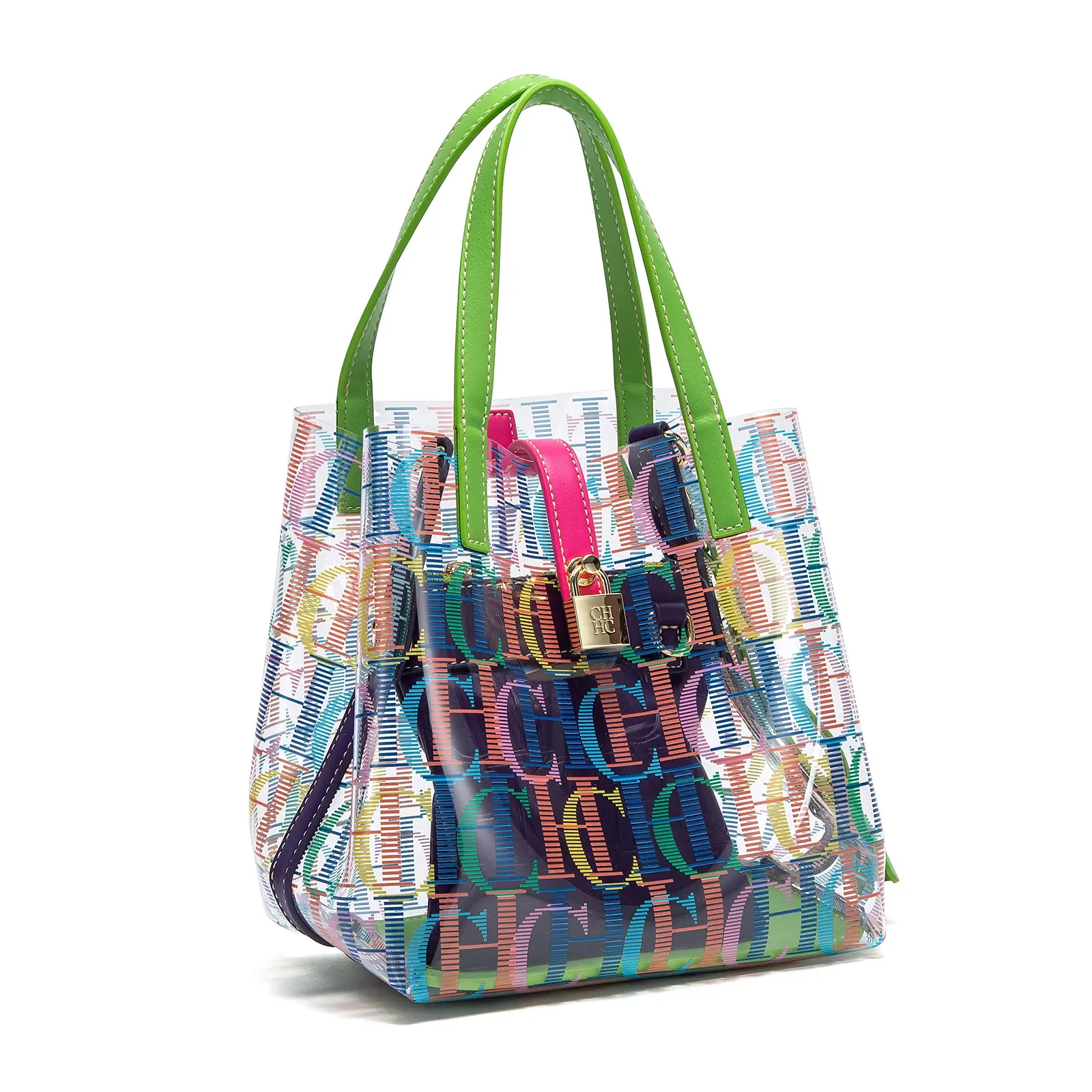 CH Creative Personalized Trend Shoulder Bags Transparent Women's Bags Mother Bag Brand Women's Bags Fashion Design Ladies Tote