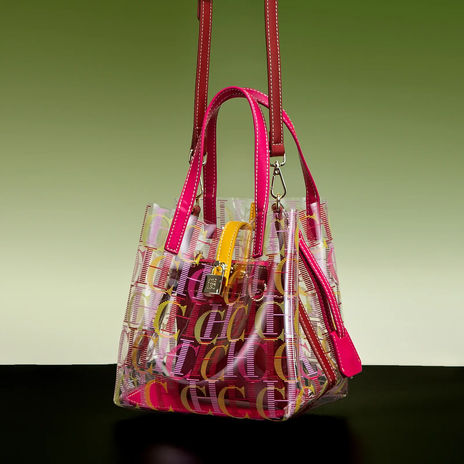 CH Creative Personalized Trend Shoulder Bags Transparent Women's Bags Mother Bag Brand Women's Bags Fashion Design Ladies Tote