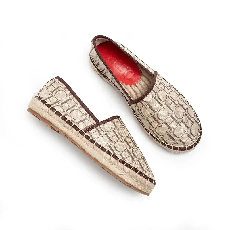 CH Women's Fisherman Shoes 2025 Premium Sense Letter Print High Quality Casual Shoes Fashion Outdoor  Luxury Flat Women's Shoes