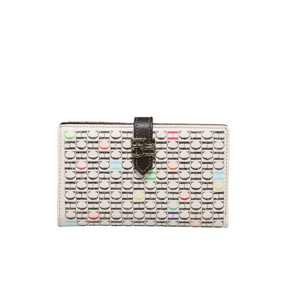 CH Women's Standard Wallet Card Bag Large Capacity Women's Coin Purse Wallet Luxury Brand Spring Fashion Long Card Clip