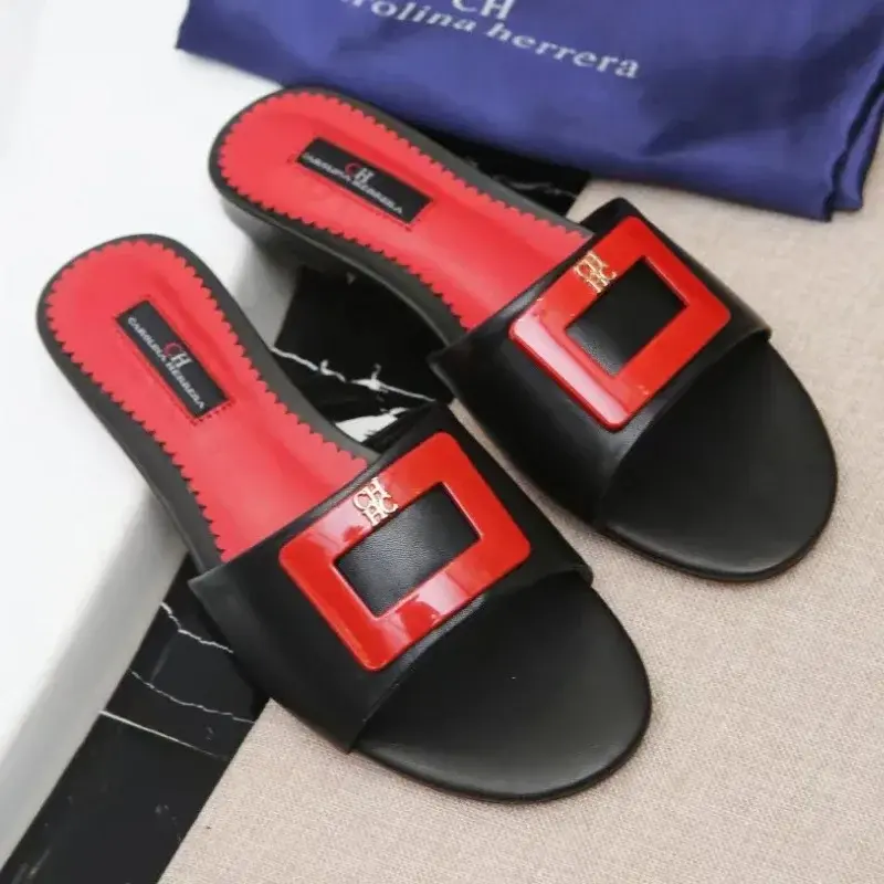 CH Simple Solid Color Wearable Design Women's Fashion Flats, Multi-functional Daily Versatile, Temperament Style Women's Slipper