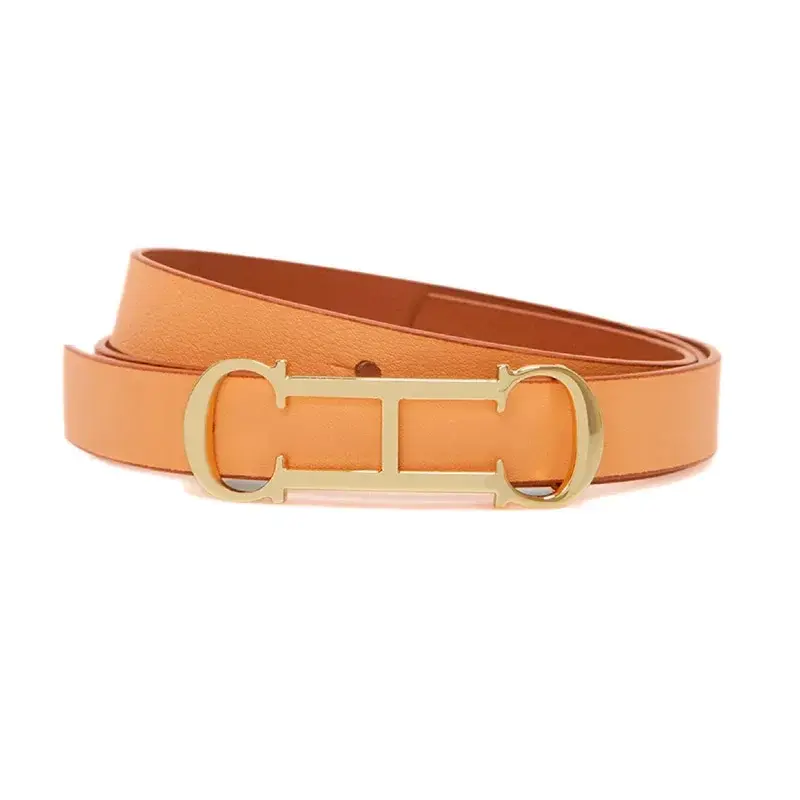 CH Fashion Women's Belt Designer PVC Material Length Adjustable Perforated Gift Box Packaging 2025 New Women's Belt