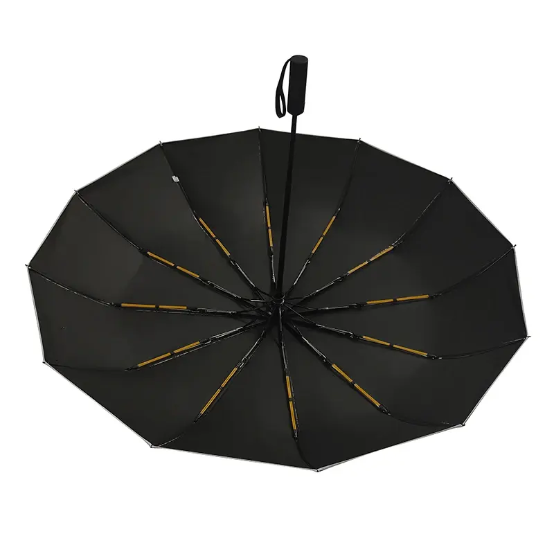 CH Printed Creative Letter Design Windproof Automatic Commuter Folding Umbrella Straight Handle Multifunctional Umbrella Commute