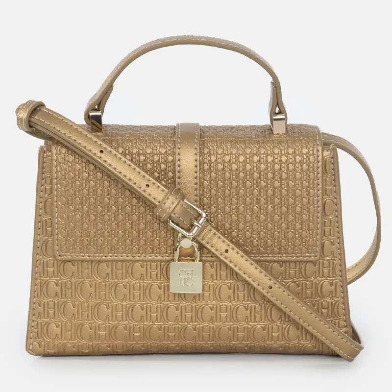 CH Luxury Brand Women's Tote Bag Delicate Compact Monogram Print Lock Design Versatile Simple Solid Color Women's Shoulder Bag