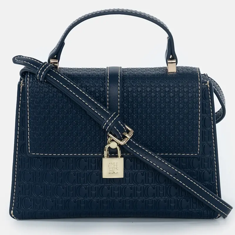 CH Luxury Brand Women's Tote Bag Delicate Compact Monogram Print Lock Design Versatile Simple Solid Color Women's Shoulder Bag