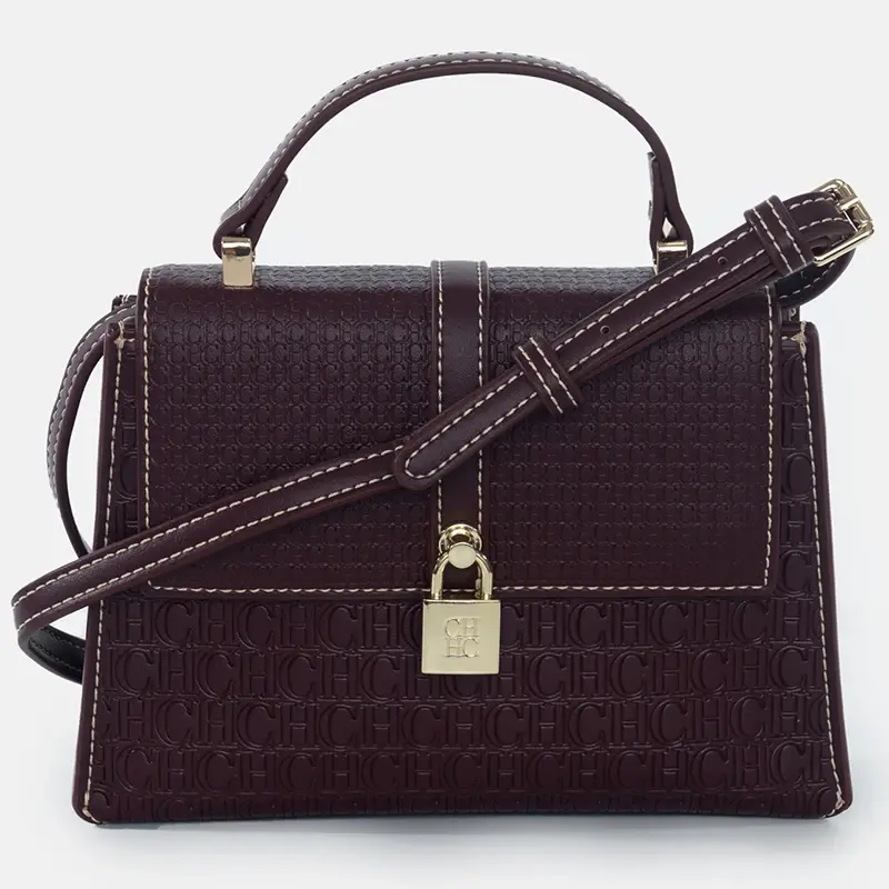 CH Luxury Brand Women's Tote Bag Delicate Compact Monogram Print Lock Design Versatile Simple Solid Color Women's Shoulder Bag