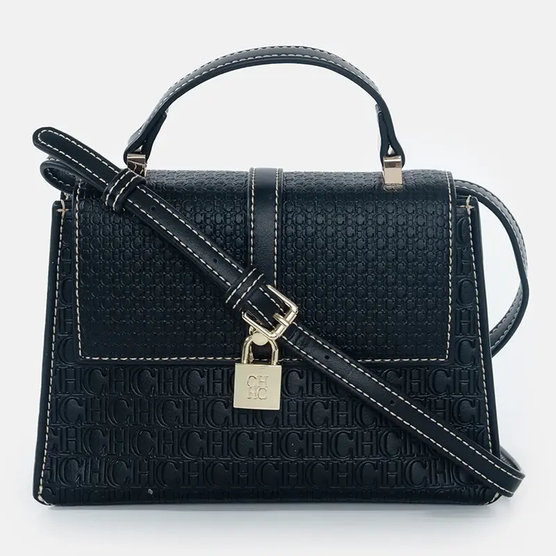 CH Luxury Brand Women's Tote Bag Delicate Compact Monogram Print Lock Design Versatile Simple Solid Color Women's Shoulder Bag