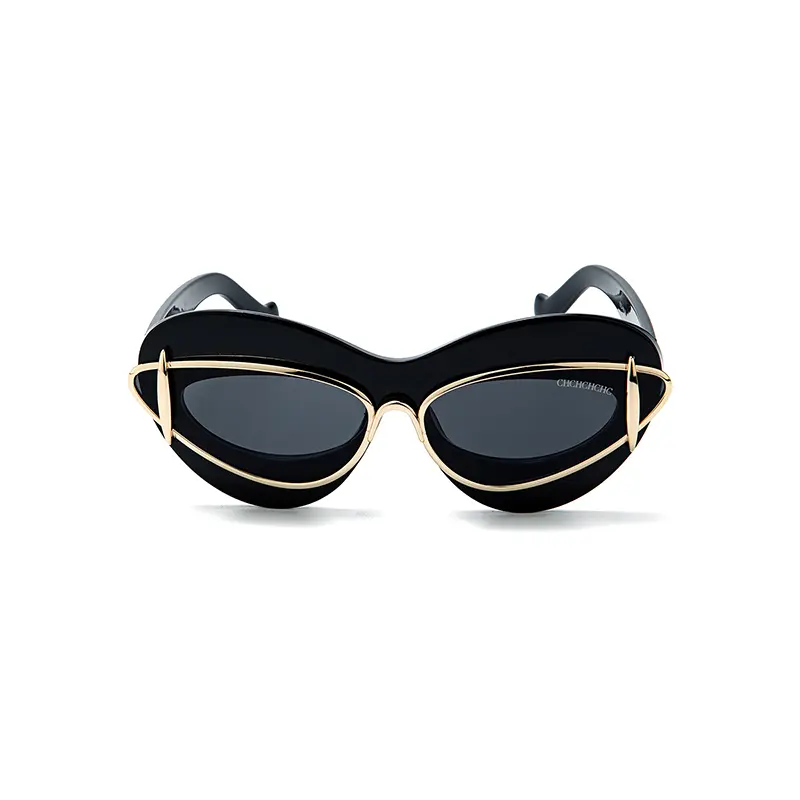 CH Designer High Quality Gradient Leg Fashion Sunglasses Casual Style Versatile Adult Square Frame Sunglasses