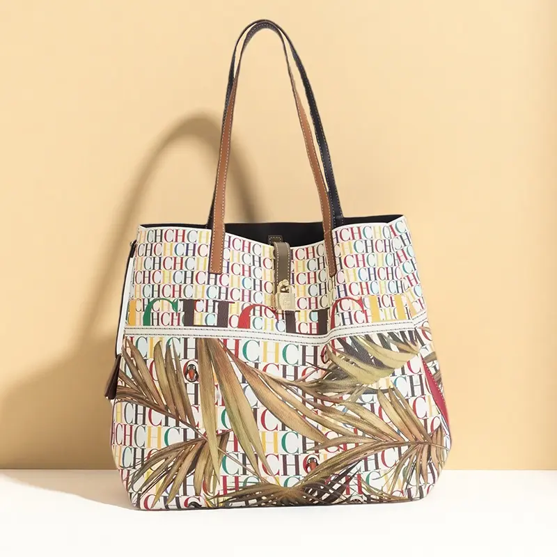 CH Exquisite Fashion Handbag Niche Brand with Lock Design New Trend Large Capacity Multifunctional Casual Women's Tote Bag