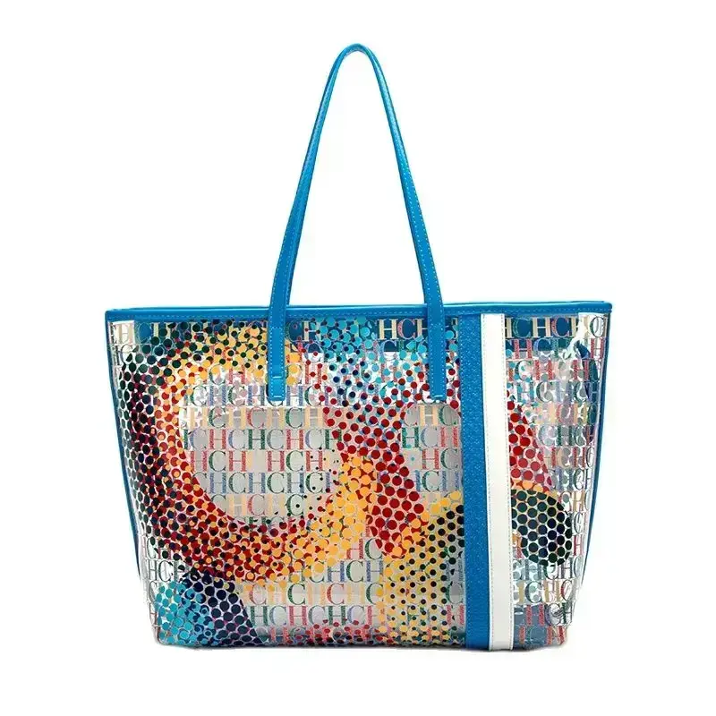 CH Colour Double Layer Shoulder Bag Large Capacity Daily Casual Ladies Handbag High Feeling Ladies Temperament Shoulder Bag