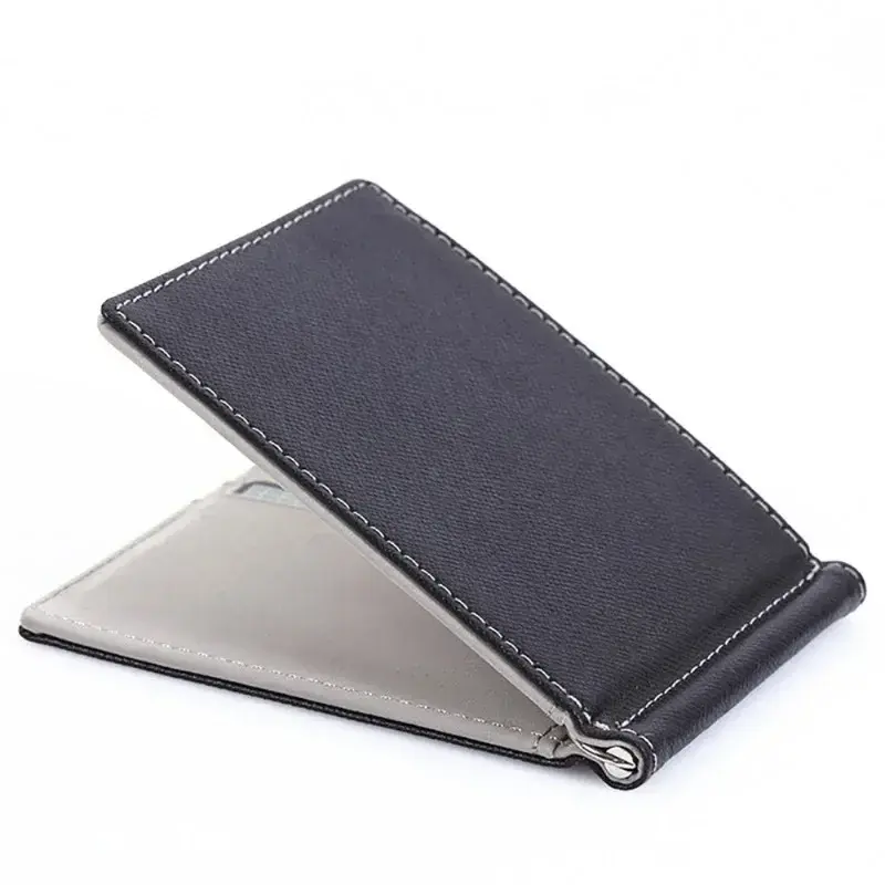 Brand Men Wallet Short Card Holder Wallets Purses PU Leather Money Clips Solid Thin Wallet for Men Purses