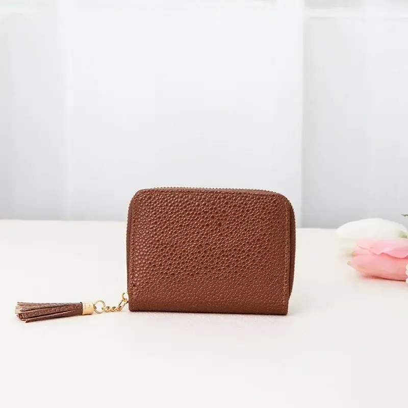 Fashion Tassel Women Wallet Female Purse PU Leather Short Mini Wallets Zipper Clutch Purse Female Small Wallet for Women