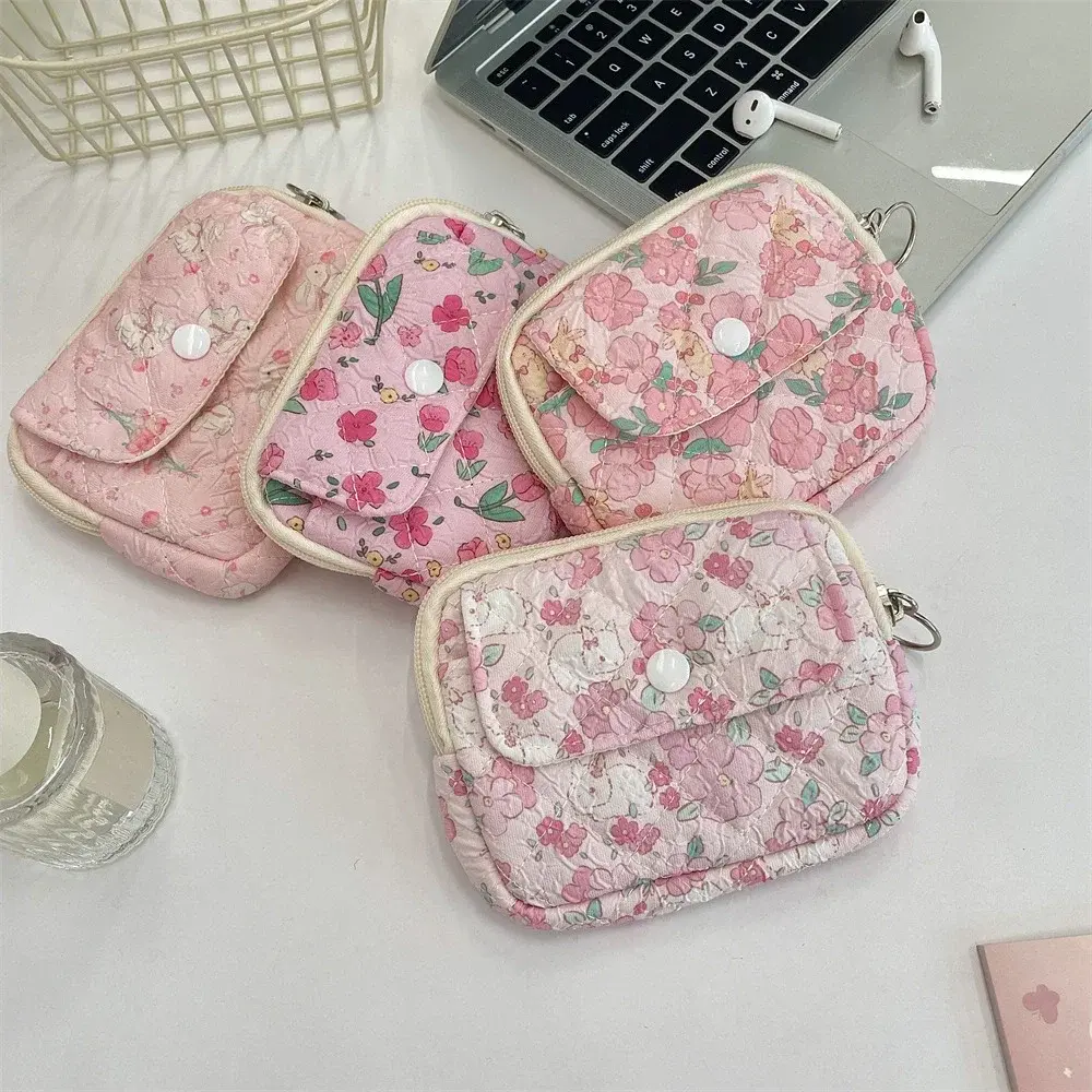 Cute Cartoon Coin Purse Kawaii Wallet Double Layer Storage Bag Portable Keys Earphones Coin Zipper Pouch for Kids Gift