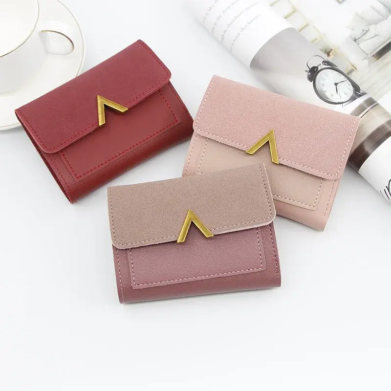 Fashion Wallet Short Coin Purse Women Wallets Card Holder Handbag Ladies Small Wallet Female Hasp Mini Clutch Girl Money Bag