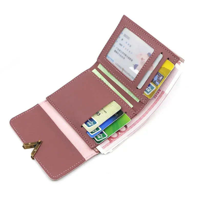 Fashion Wallet Short Coin Purse Women Wallets Card Holder Handbag Ladies Small Wallet Female Hasp Mini Clutch Girl Money Bag