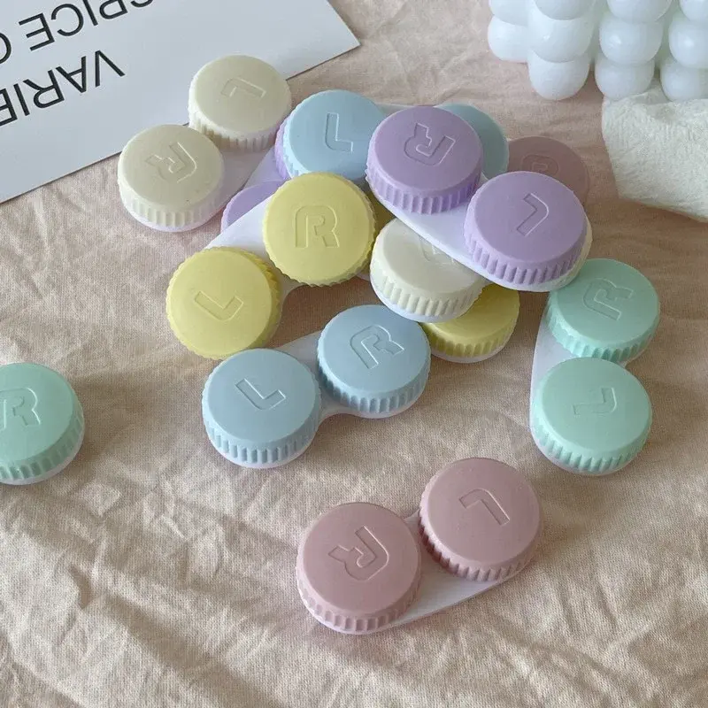 10pcs Color Contact Lenses Box Travel Holder Container Soaking Contact Lens Box Mini Contact Lenses Case Eyewear Accessories
