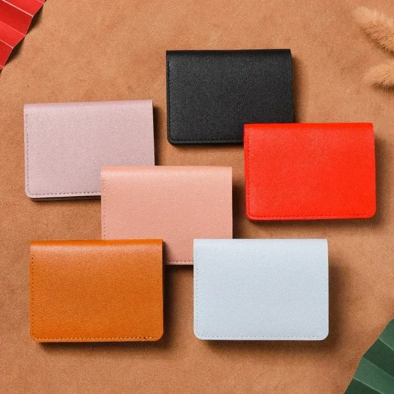 New Short Women Wallets Multi Card Slot Card Holder Wallet Cute Small Women's Wallet PU Leather Slim Simple Female Purse