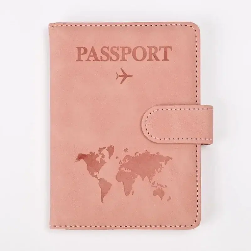 Passport Cover PU Leather Men Women Travel Passport Holder with Credit Card Holder Case Wallet Protector Cover Case