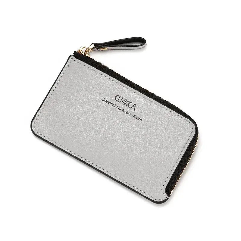 New Fashion Slim Men's Leather Wallet Unisex Business Credit Card Holder Women Small Cash Clip Coin Purse Man Money Bag Wallets