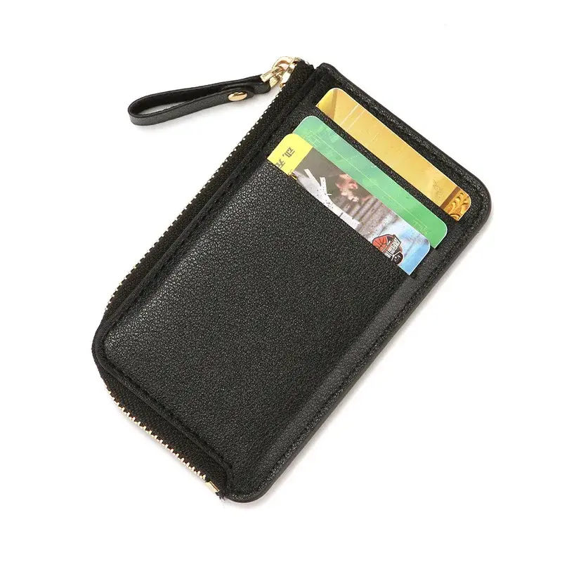 New Fashion Slim Men's Leather Wallet Unisex Business Credit Card Holder Women Small Cash Clip Coin Purse Man Money Bag Wallets