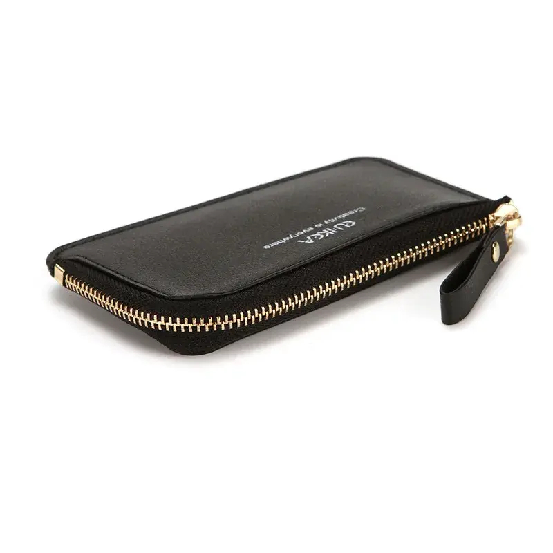 New Fashion Slim Men's Leather Wallet Unisex Business Credit Card Holder Women Small Cash Clip Coin Purse Man Money Bag Wallets