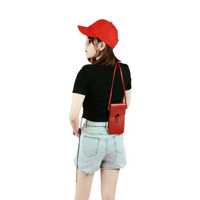 Mini Crossbody Bags for Women PU Leather Shoulder Purses and Handbags for Girls Ladies Phone Simple Solid Bag