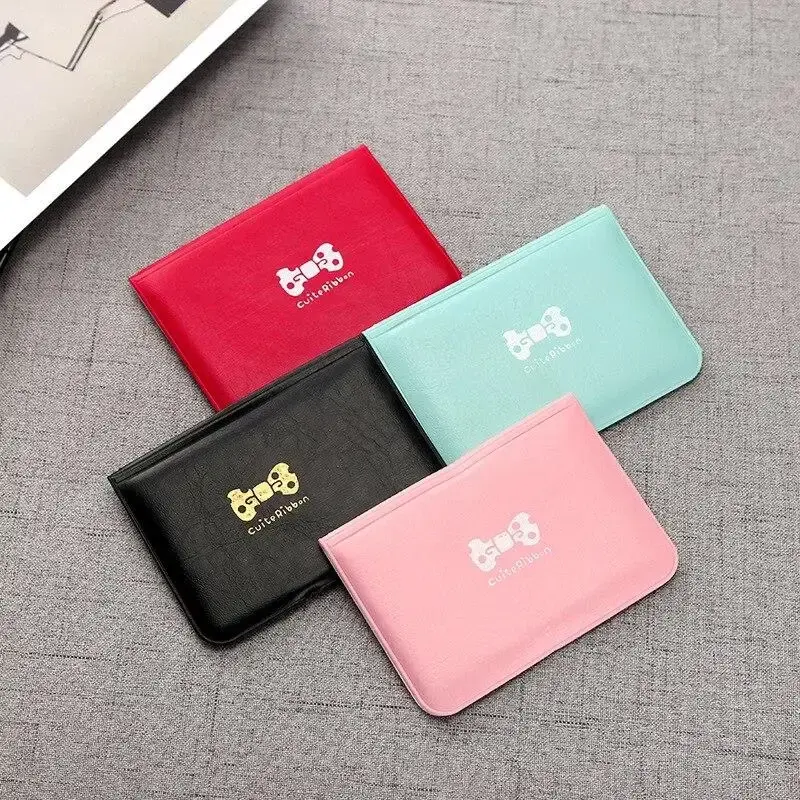 PU Leather Card Cover Case Short Women Wallet Card Holder Wallet Fashion Mini Bank Id Credit Card Holder Business Wallet